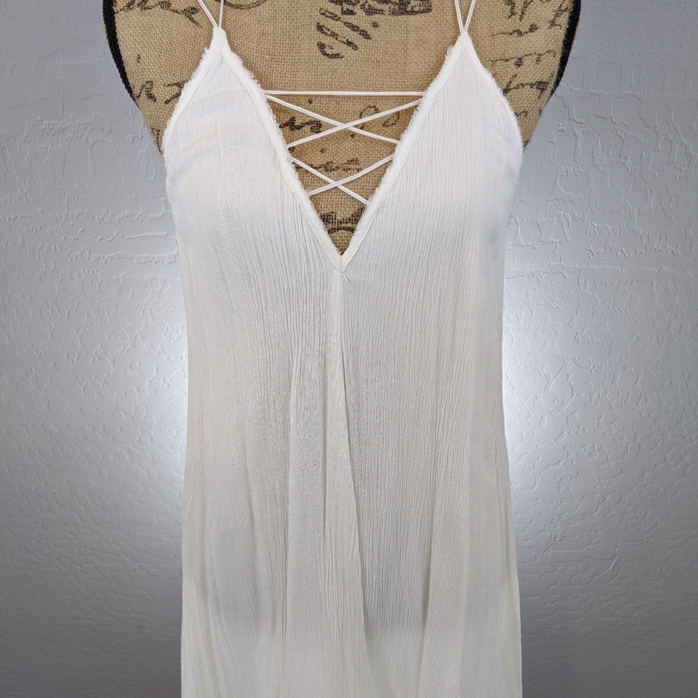 Lulu's Embroidered White Dress
